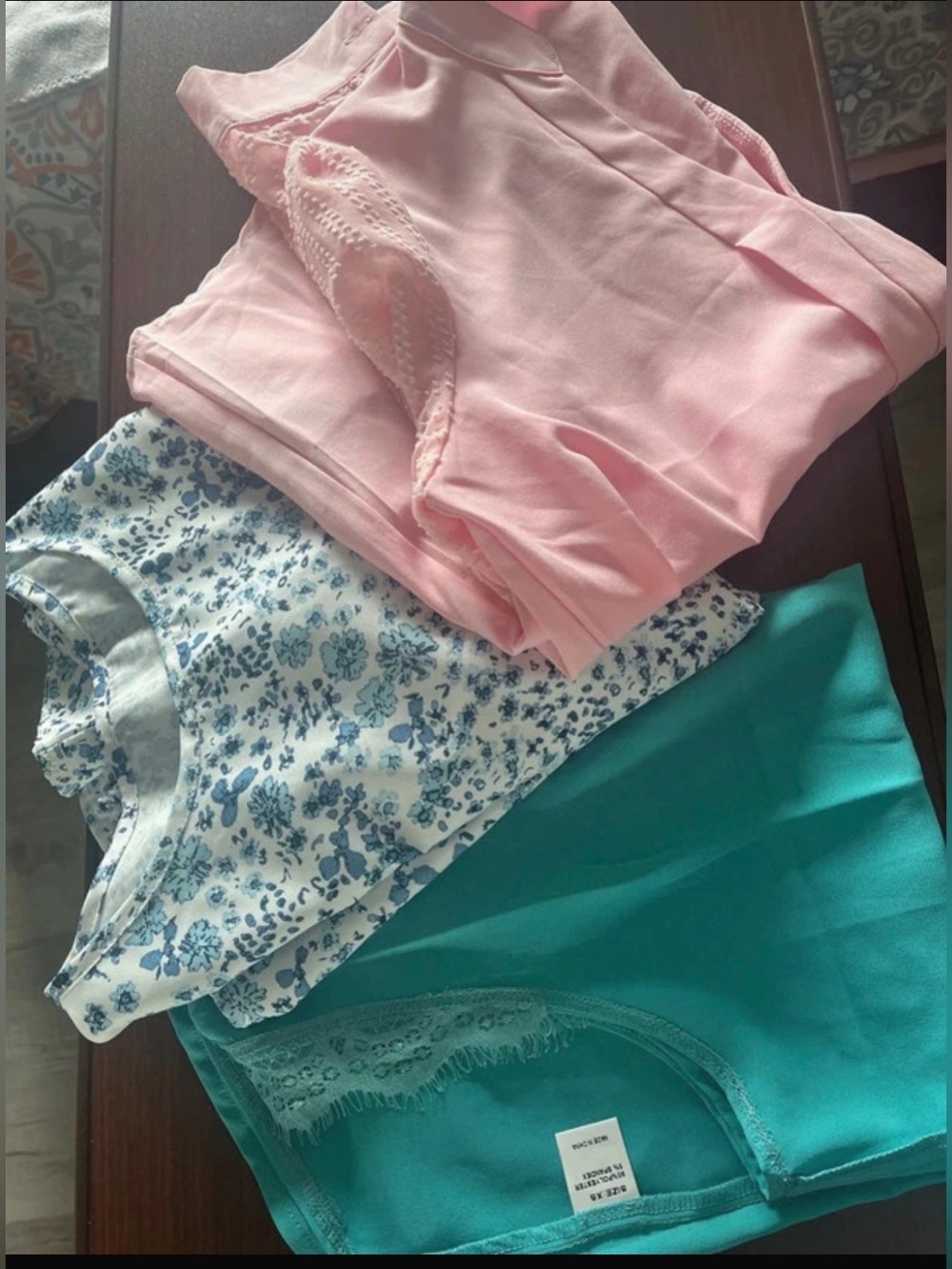 NWOT Pink, White Floral & Teal Bottoms - Pack of 3